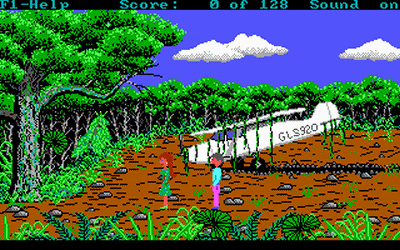 Well, we might have crash landed but at least you haven't been biten by a poisonous spider.