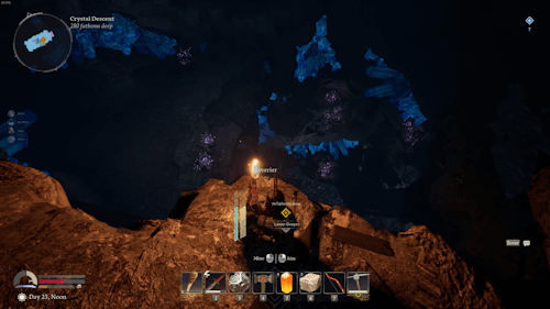 It's a long way down, and we need to climb it...