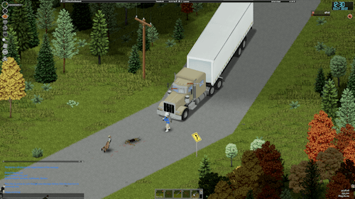 Clearing the road for our convoy... in style!