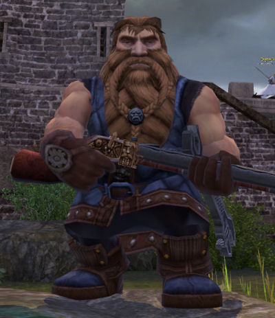 My new Dwarf Engineer Brumbor posing at rank 6.