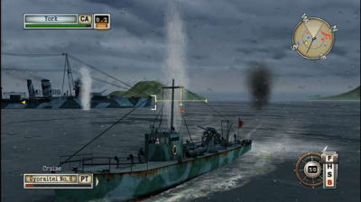 PT boat versus heavy cruiser, I wonder how this will turn out.