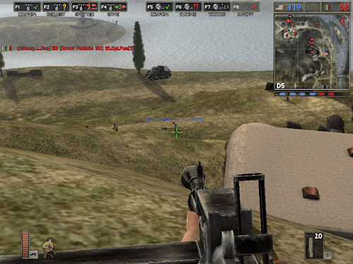 Creeping up to an enemy spawn in a BF1942 WGO match.