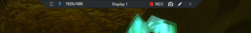 Bandicam's Status Bar (Pinned)