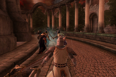 elder scrolls oblivion screenshot Trouble in the streets of the Imperial City.