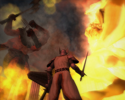 elder scrolls oblivion screenshot The Avatar of Akatosh delivers a divine beatdown.