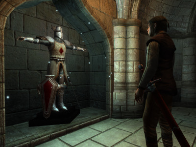 elder scrolls oblivion screenshot Hanging up my sword and shield.