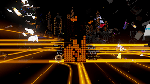 Just one of the many themes in Tetris Effect: Connected.