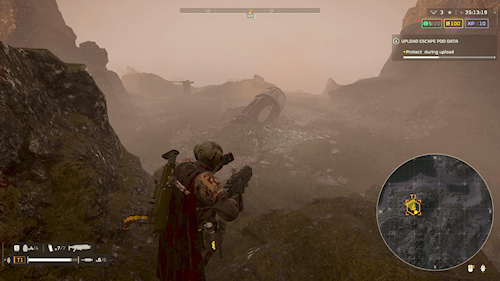 helldivers 2 pc Solo. Checking my mini-map for blips - things were suspiciously quiet.