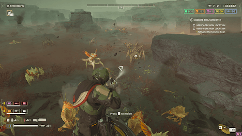 helldivers 2 pc Getting rushed by bugs immediately upon respawn. Yikes!