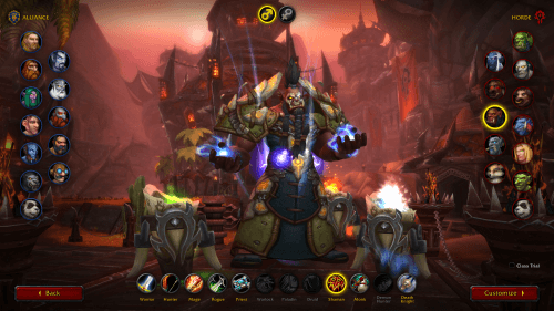 All allied races unlocked! A Mag’har Shaman on display.