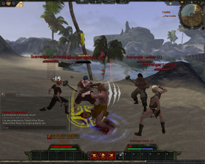 Lazy screenshot: One of the very first fights in the game.