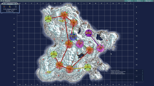 Ceryshen's continental map. Mostly controlled by the TR at the moment.