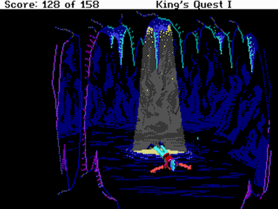 A grand entrance. As an aside, I love the weird color palette of the caves in the SCI version...