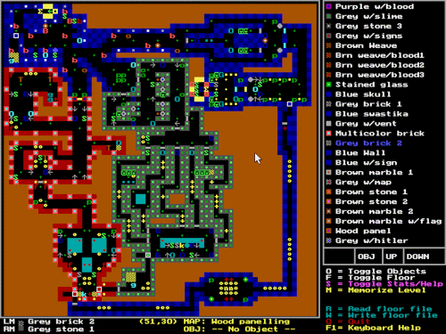 Probably the most popular map editor at the time, the aptly named MAPEDIT.
