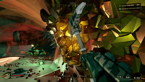 Gold! Man, I love how quick pulling out and swinging your pick axe is.