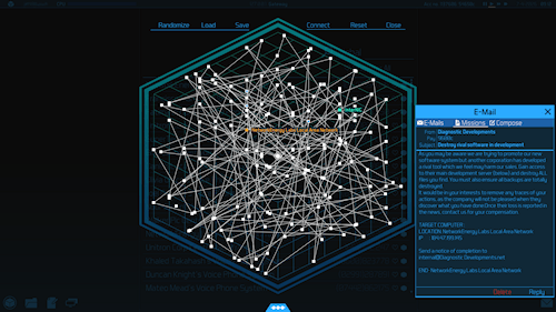 uplink os pc Uplink OS replaces the world map with a boring hexagon, but I love the Randomize button!